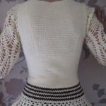 Festive blouse with peplum crochet Blouse with peplum crochet pattern