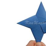 Origami shuriken: cztero- i ośmiokątne gwiazdy oraz gwiazda do rzucania z Naruto - klasa mistrzowska z wideo