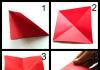 Origami-lohikäärme (yksinkertainen kaavio) Origami-paperikaavio lohikäärme