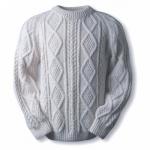 Чоловічий пуловер з візерунком В'язання спицями для чоловіків пуловери з меланжевої пряжі
